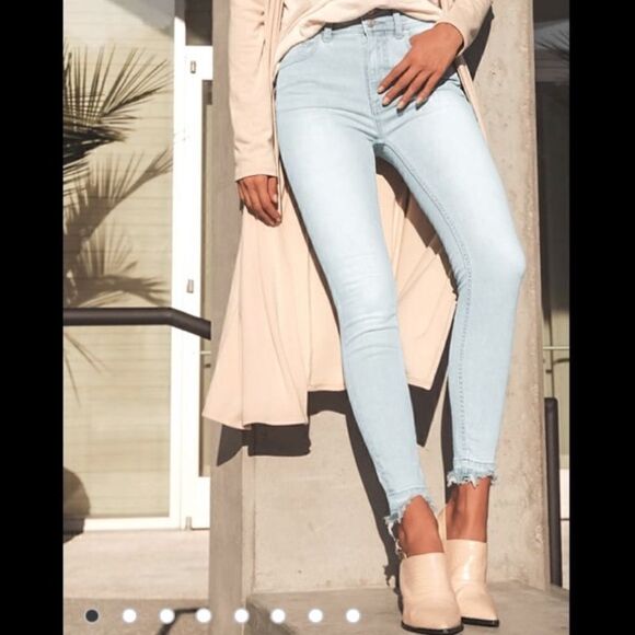 Free People We The Free Wild Child Skinny Jean Raw Hem - Picture 2 of 11